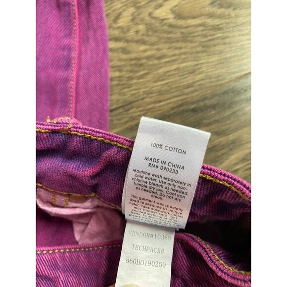 EUC Womens Pacsun Mom Jeans purple 100% cotton high waisted size 24 - Picture 6 of 10